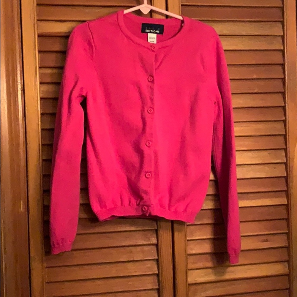 Pink sweater for little girls